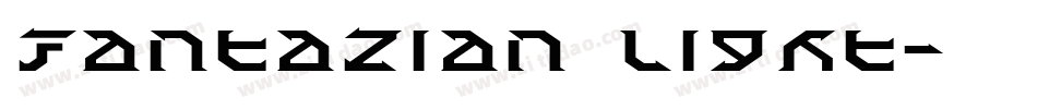 Fantazian Light字体转换